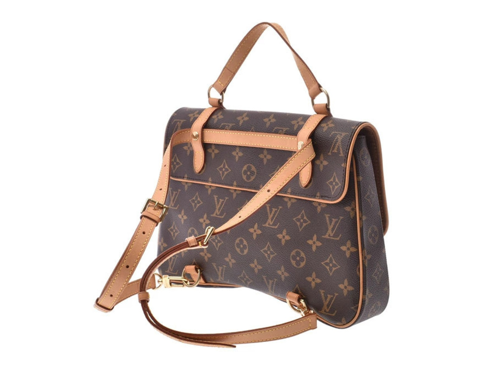 Louis Vuitton Sac Monogram Bag Marelle Leather Brown aux Brown